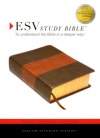 ESV Study Bible, TruTone, Forest Tan, Trail Design 